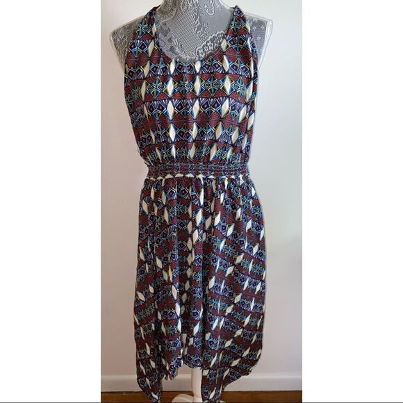 Aztec pattern asymmetrical dress - Picture 8 of 8